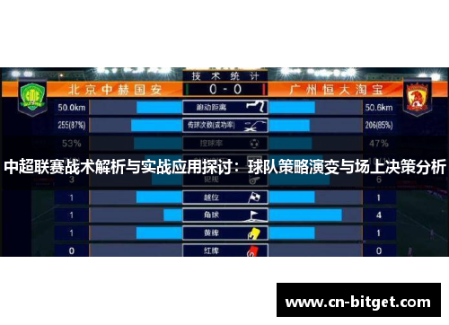 中超联赛战术解析与实战应用探讨：球队策略演变与场上决策分析